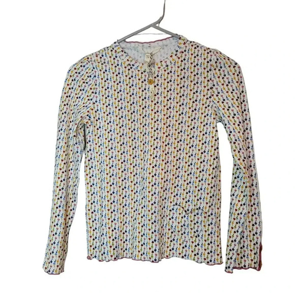 Matilda Jane Other - Matilda Jane Girls T-Shirt Top 12 White Heart to Heart Heartstrings Long Sleeves